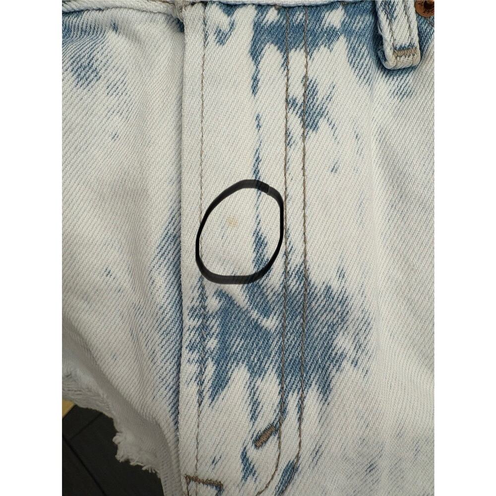 Abercrombie & Fitch Annie High Size Shorts Size 28/6 White Wash - Picture 6 of 7